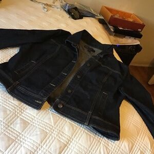 Anne Klein Dark Blue Denim Jacket